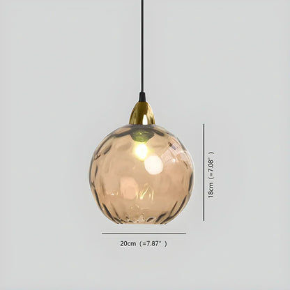 Vibrant Glass Globe Ceiling Light Fixture