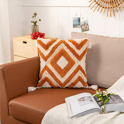 Moroccan Patterned Throw Pillow Cover