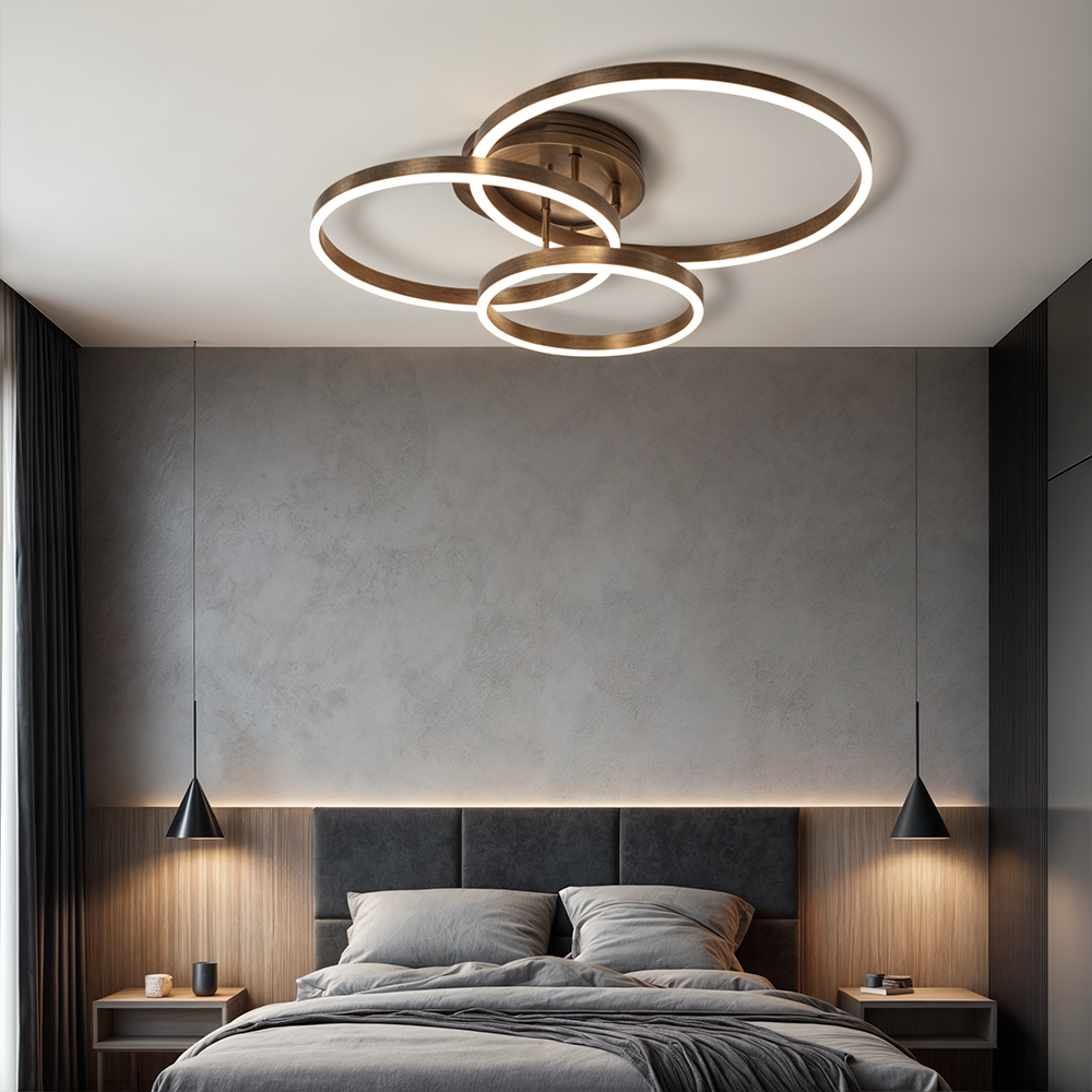 Bright LED Ceiling Light with Adjustable Dimmer