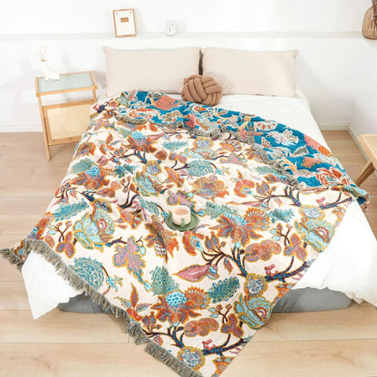 Decorative Floral Throw Blanket