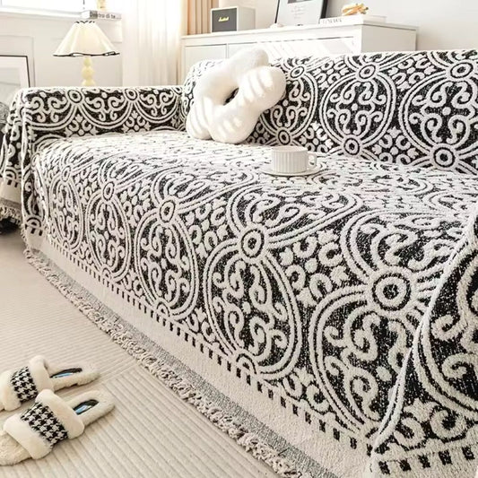 Decorative Patterned Couch Slipcover - Luxicro