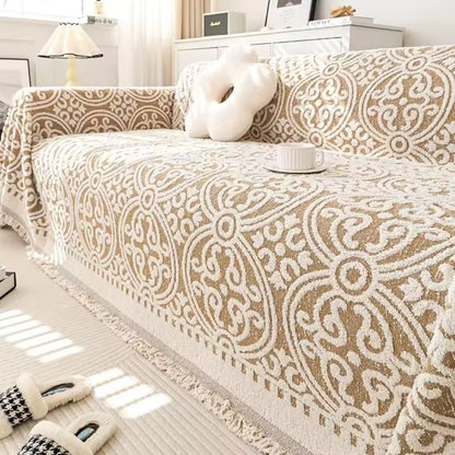 Decorative Patterned Couch Slipcover
