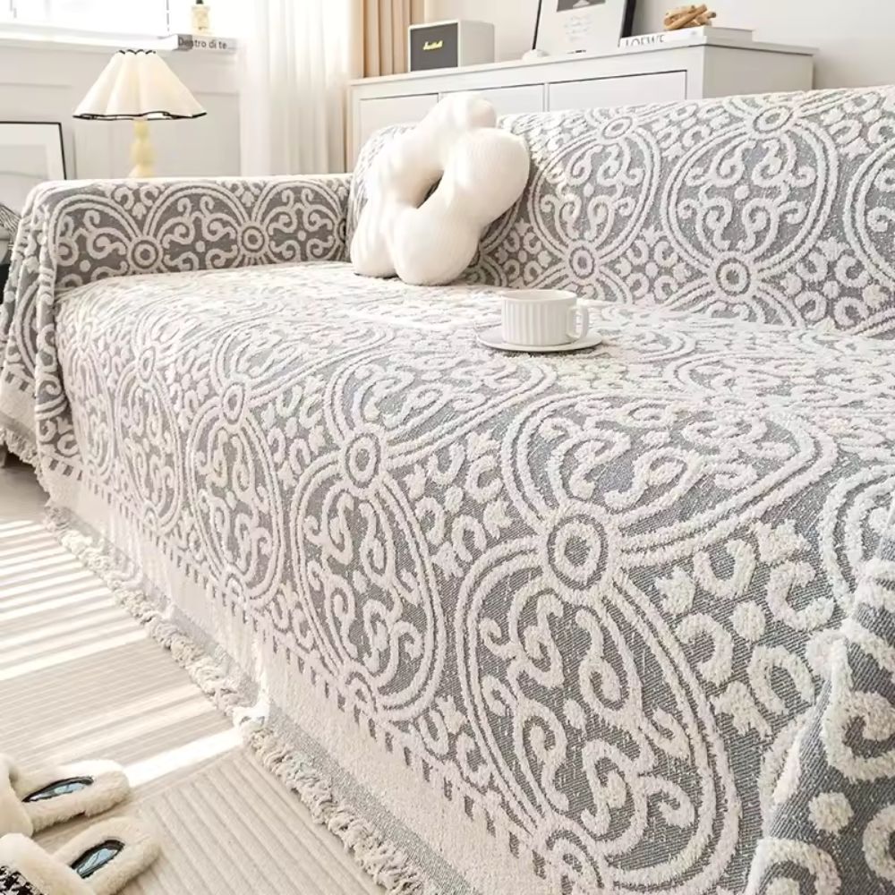 Decorative Patterned Couch Slipcover