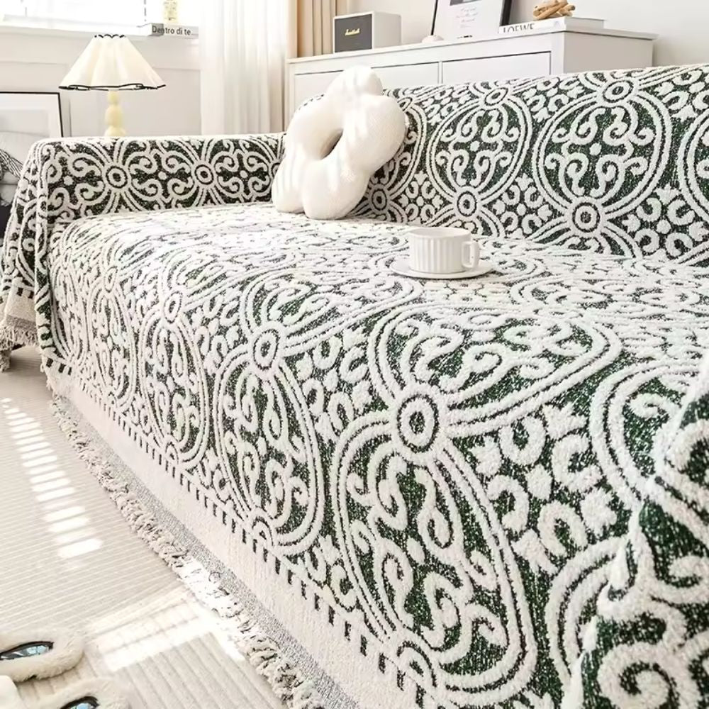 Decorative Patterned Couch Slipcover