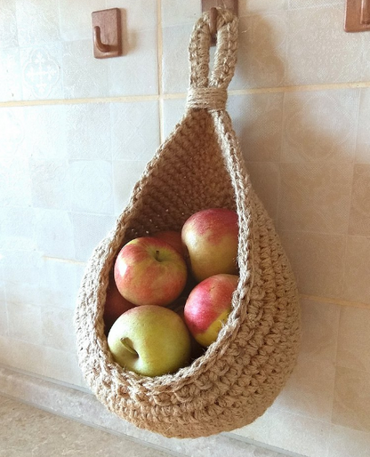 Bohemian Macrame Hanging Storage Baskets