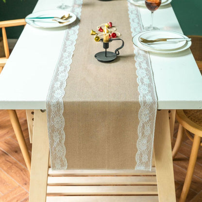 Elegant Floral Border Table Runner