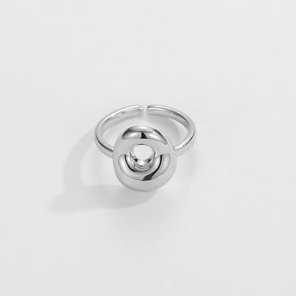 Stylish Monogram Letter Ring