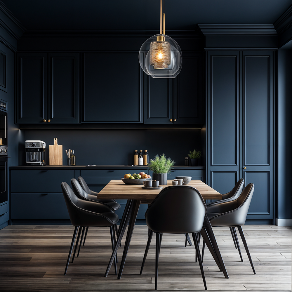 Contemporary Glass Hanging Kitchen Light - Luxicro