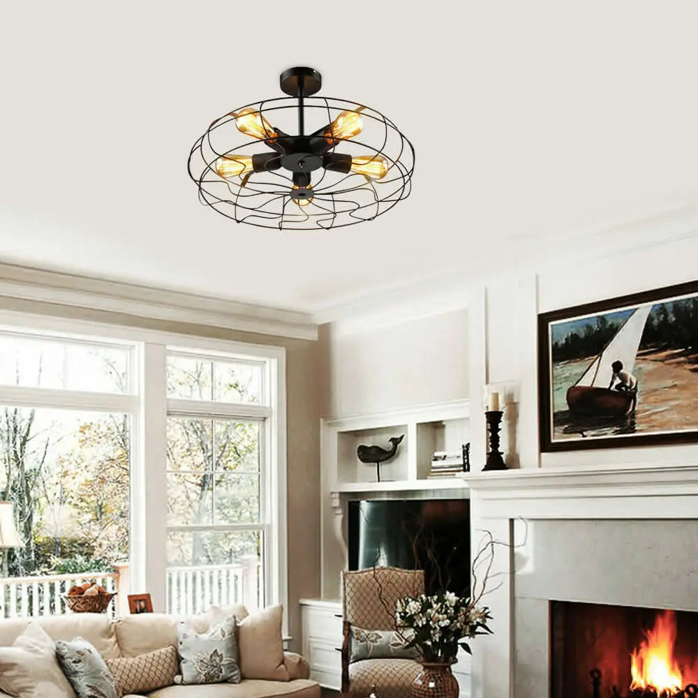Retro Industrial Hanging Lamp