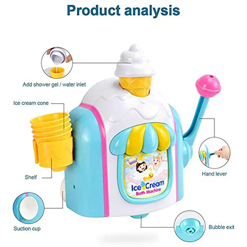 Easy Automatic Homemade Ice Cream Bubble Maker