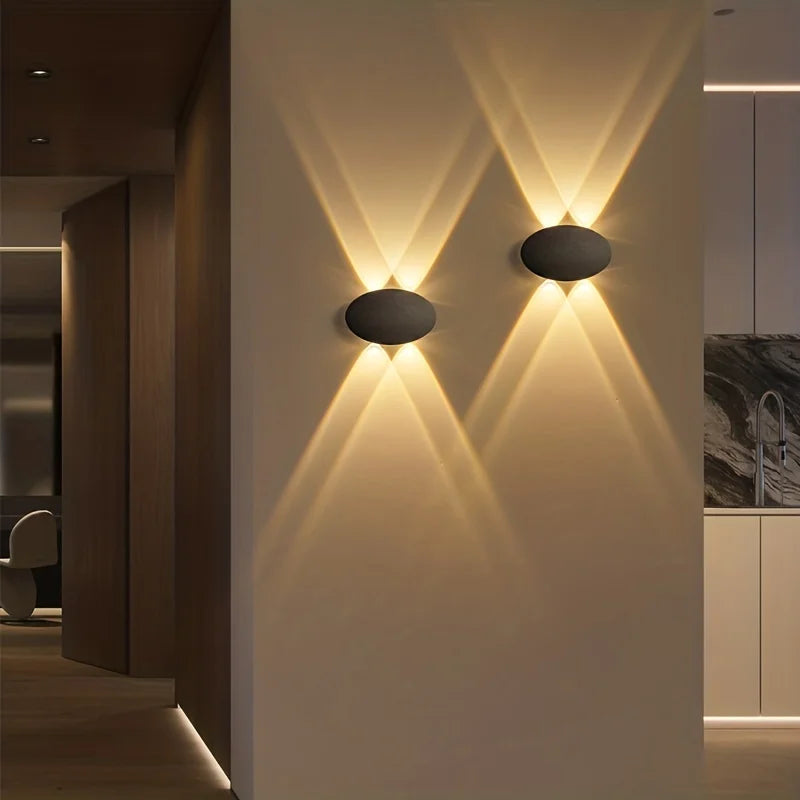 Outdoor LED Wall Lamp, Waterproof 3000K Warm White Sconce - Luxicro