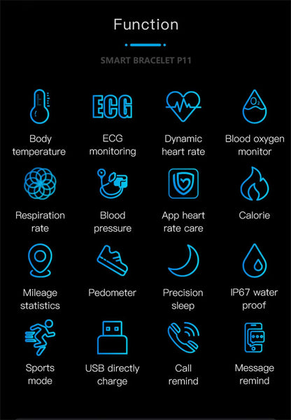 Accurate Fitness Smartwatch | EKG, Heart Rate & Sleep Tracker