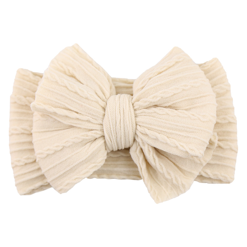 Girls Cute Nylon Bow Hair Band - Luxicro