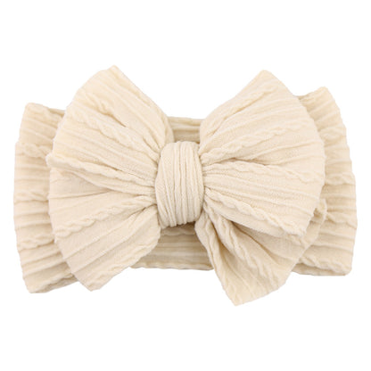 Girls Cute Nylon Bow Hair Band - Luxicro