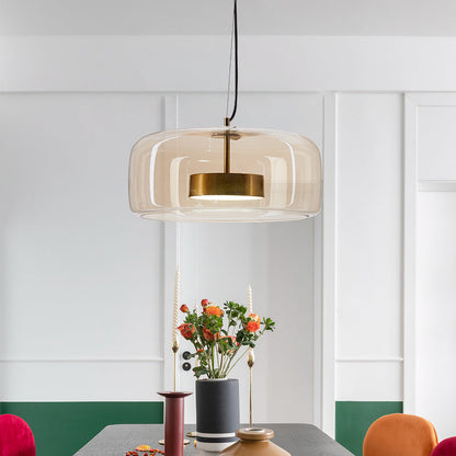 Stylish Hanging Glass Light Fixture