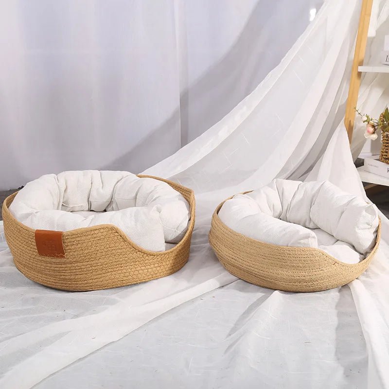 Comfy Pet Sofa with Natural Cotton Fabric - Luxicro