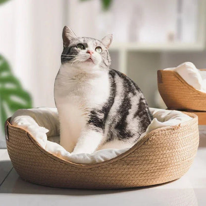 Comfy Pet Sofa with Natural Cotton Fabric
