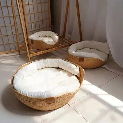 Comfy Pet Sofa with Natural Cotton Fabric
