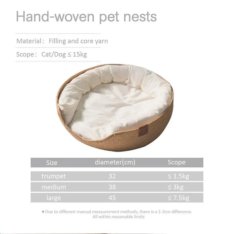 Comfy Pet Sofa with Natural Cotton Fabric