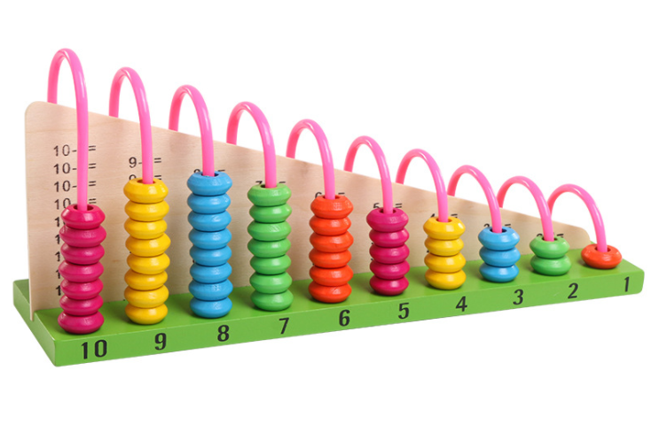Bright Wooden Educational Counting Frame - Luxicro