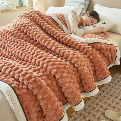 Cozy Luxury Fleece Throw Blanket