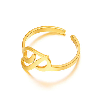 Custom Engraved Initial Silver Ring
