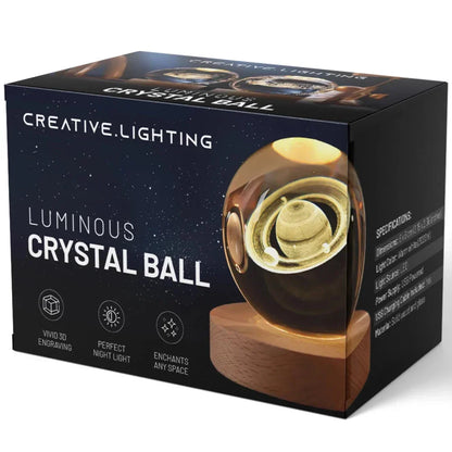 Beautiful 3D Crystal Orb Decor