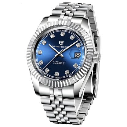 Luxury 42mm Automatic Stainless Steel Watch - Waterproof