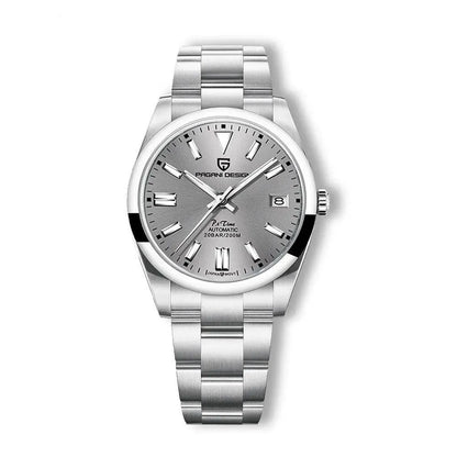Luxury 39mm Automatic Men's Stainless Steel Watch