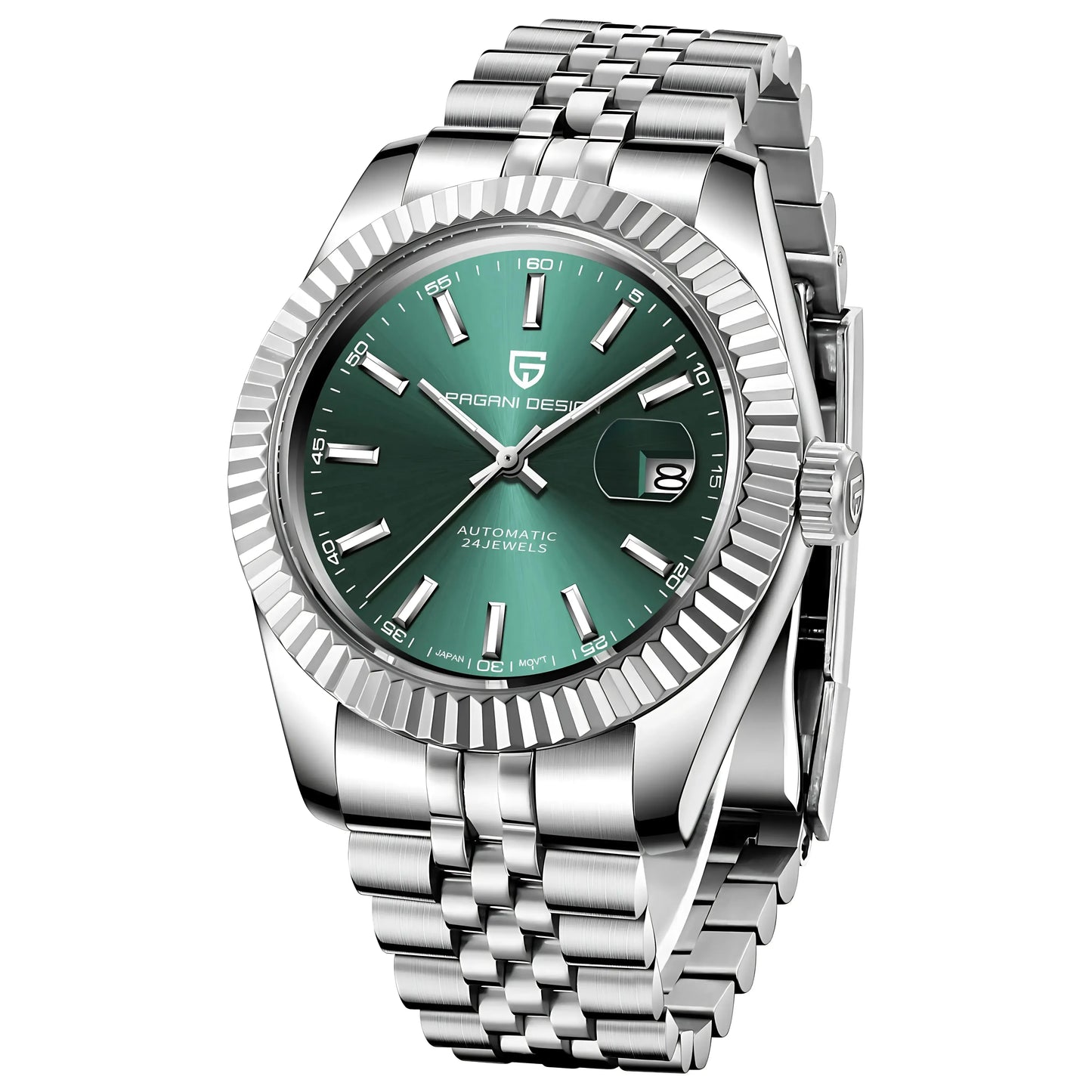 Luxury 42mm Automatic Stainless Steel Watch - Waterproof