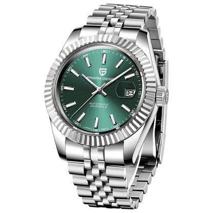 Luxury 42mm Automatic Stainless Steel Watch - Waterproof