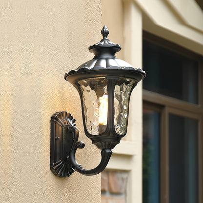 Outdoor Classic Exterior Wall Lamp Frosted Glass
