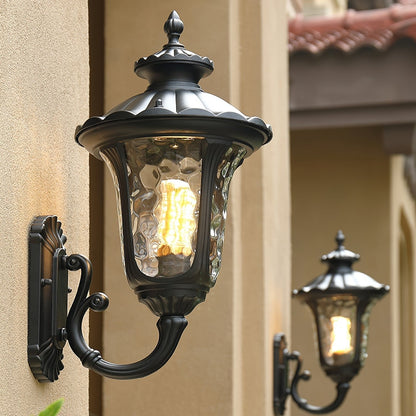 Outdoor Classic Exterior Wall Lamp Frosted Glass