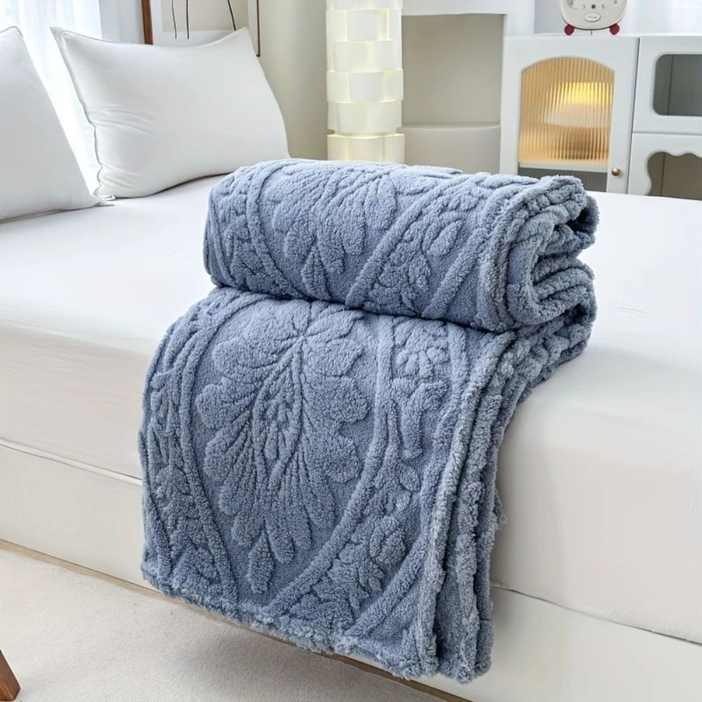 Soft Plush French Style Fleece Blanket