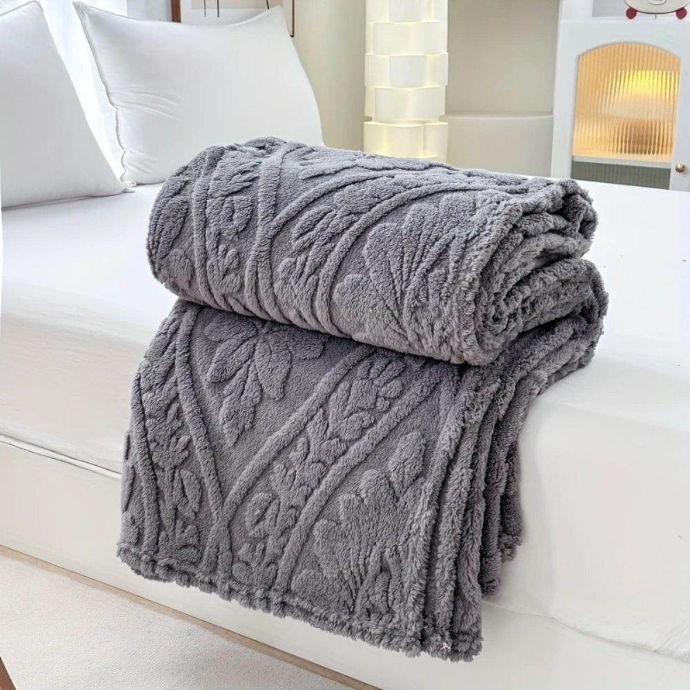 Soft Plush French Style Fleece Blanket