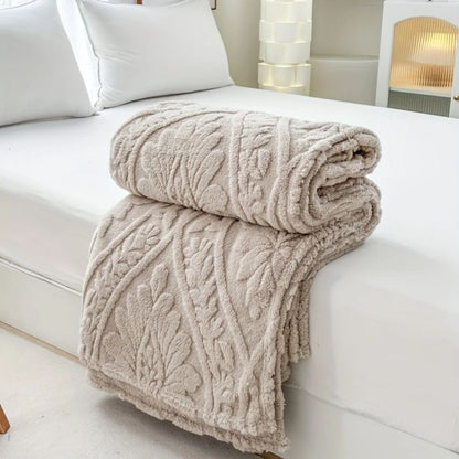 Soft Plush French Style Fleece Blanket