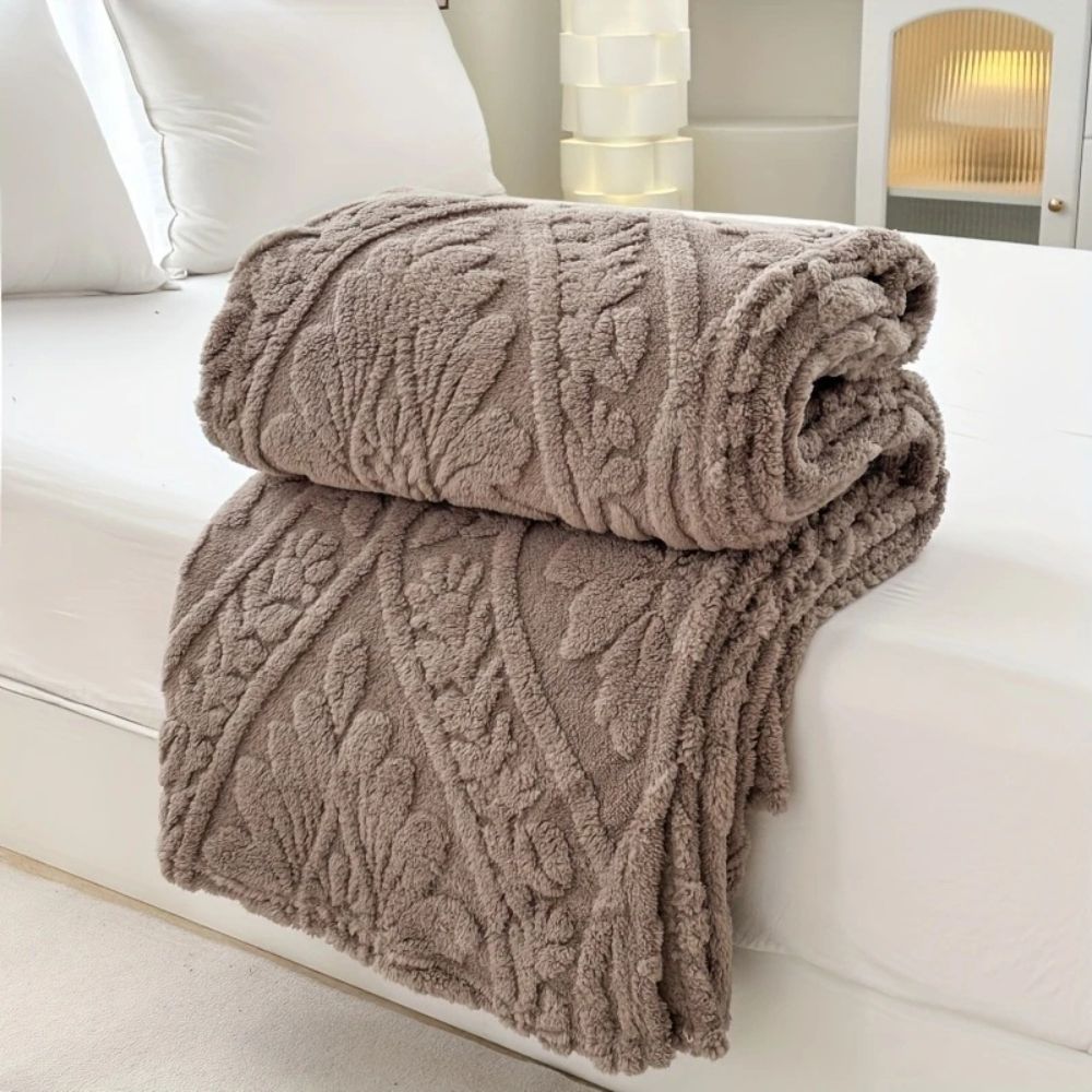 Soft Plush French Style Fleece Blanket