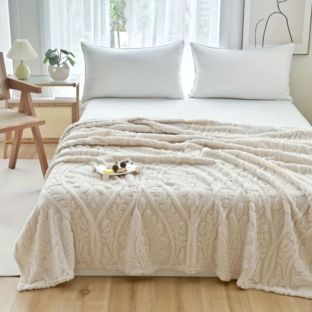 Soft Plush French Style Fleece Blanket - Luxicro