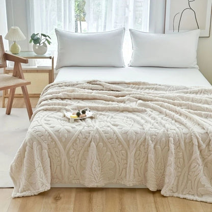 Soft Plush French Style Fleece Blanket - Luxicro