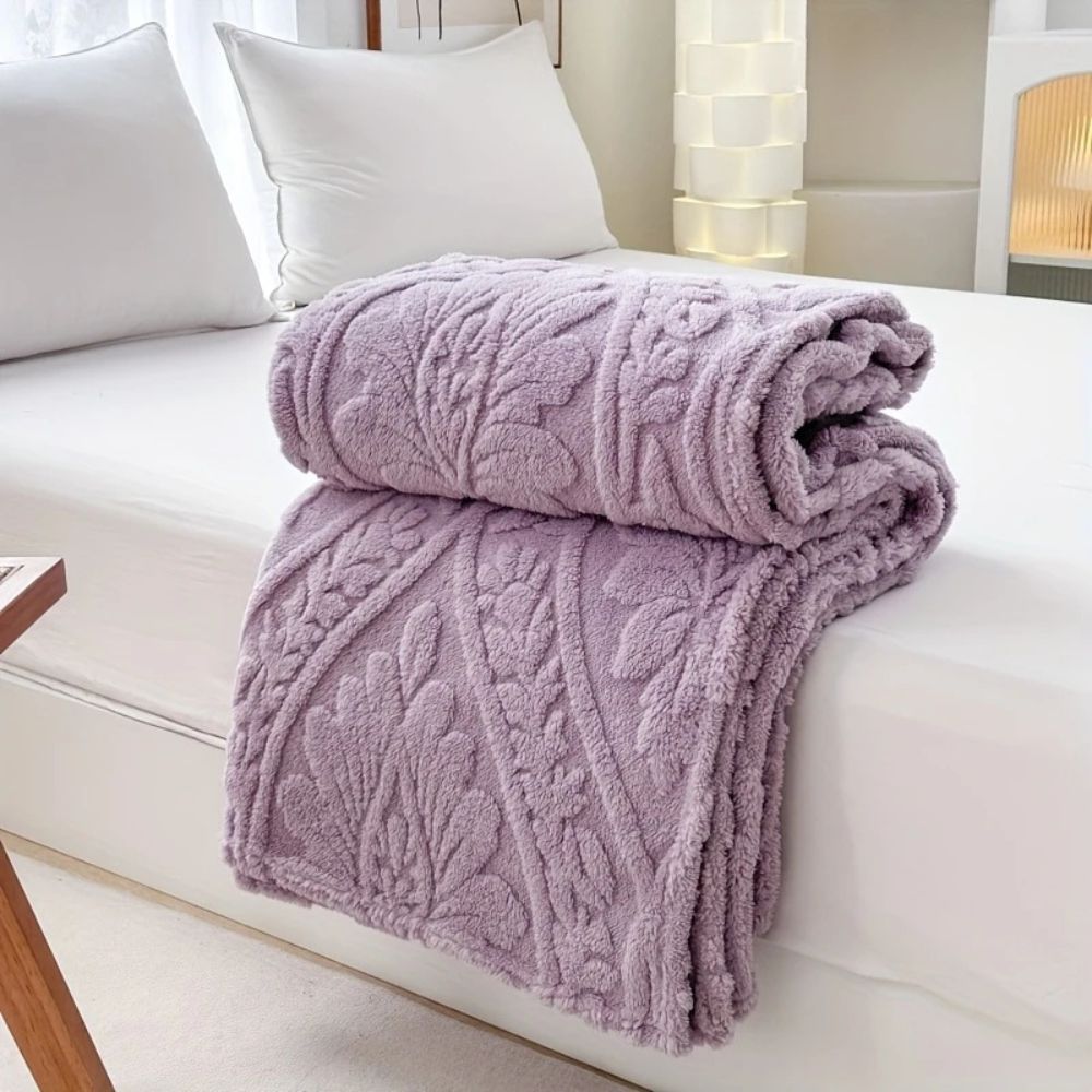Soft Plush French Style Fleece Blanket