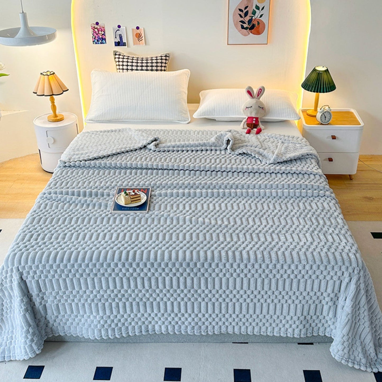 Plush Cozy Fleece Throw Blanket - Luxicro