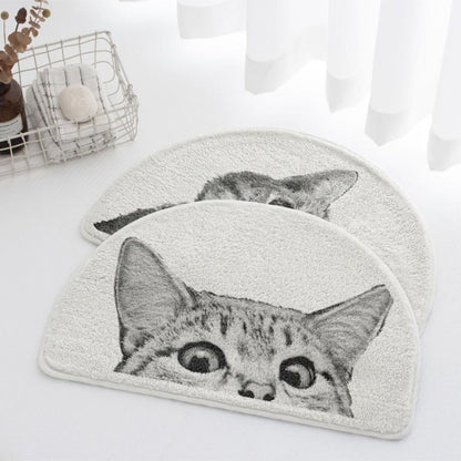 Cute Cat Non Slip Bath Mat - Luxicro