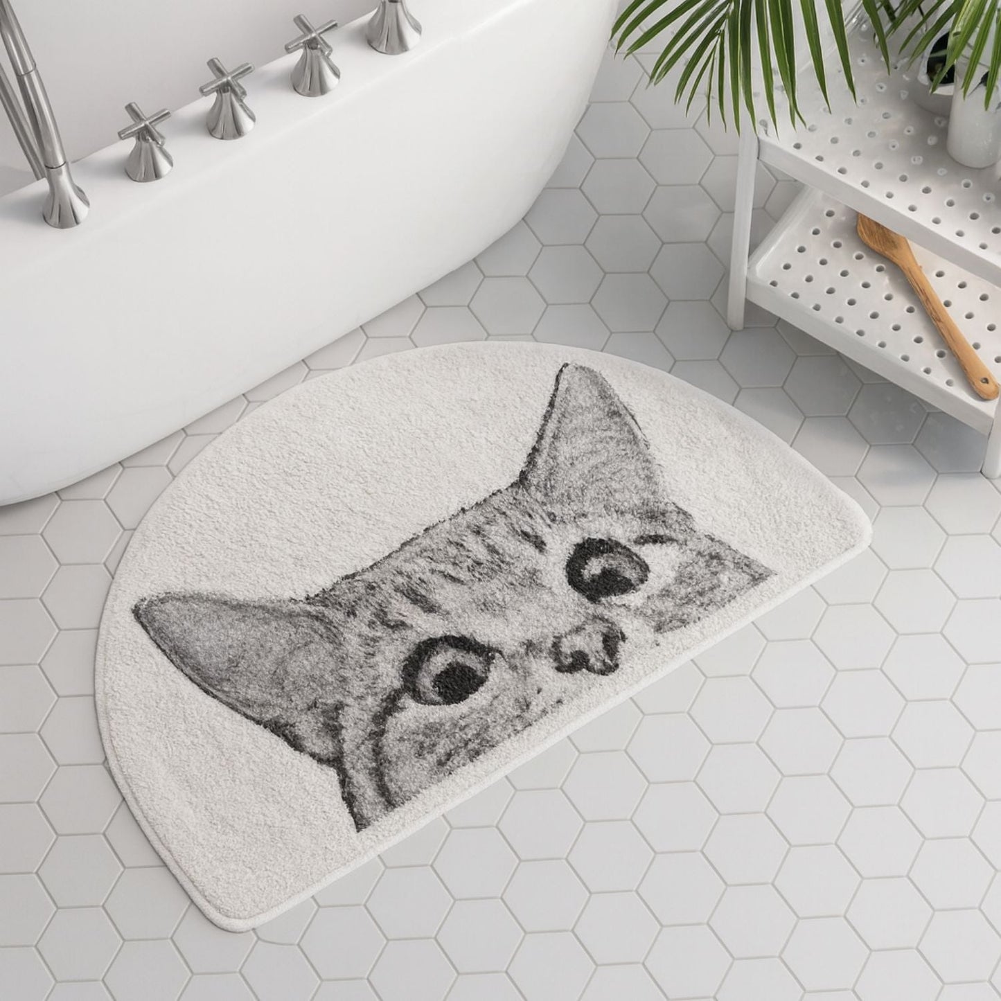 Cute Cat Non Slip Bath Mat