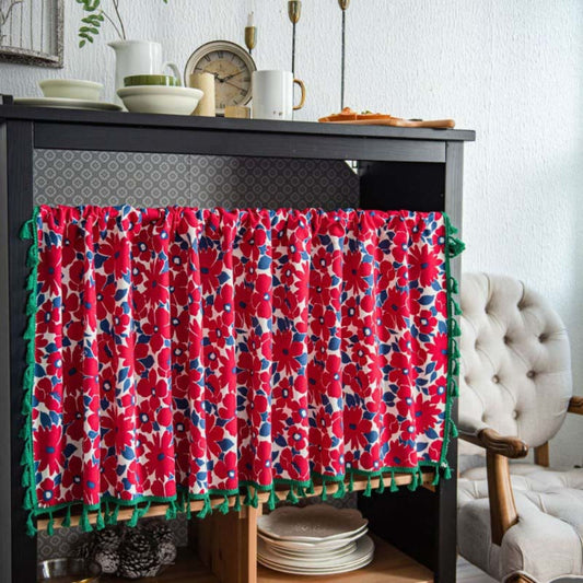 Beautiful Pink Flower Window Curtain Panel - Luxicro
