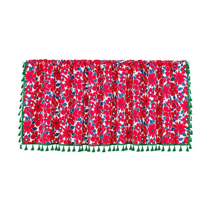 Beautiful Pink Flower Window Curtain Panel