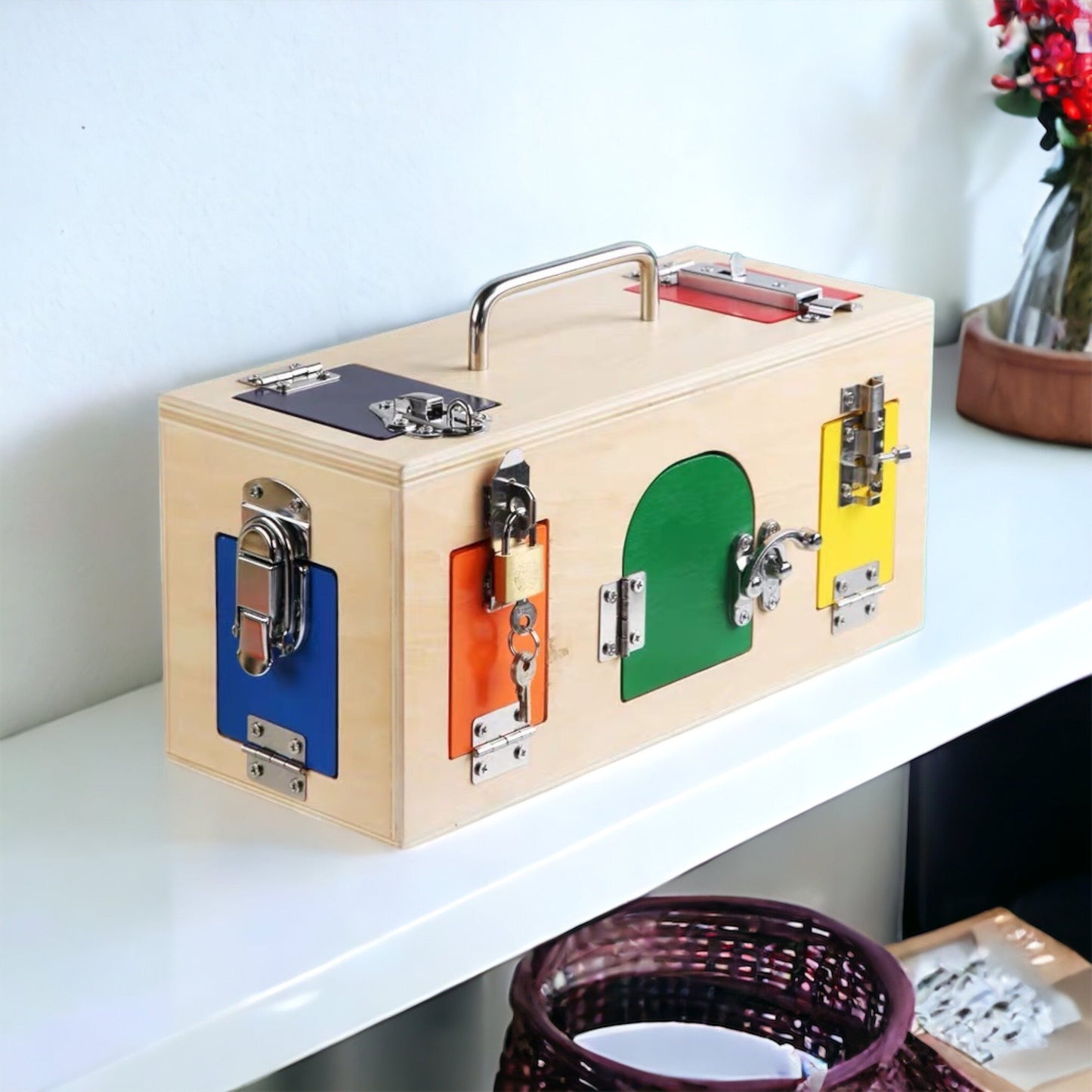 Intelligent Wood Educational Toy Storage