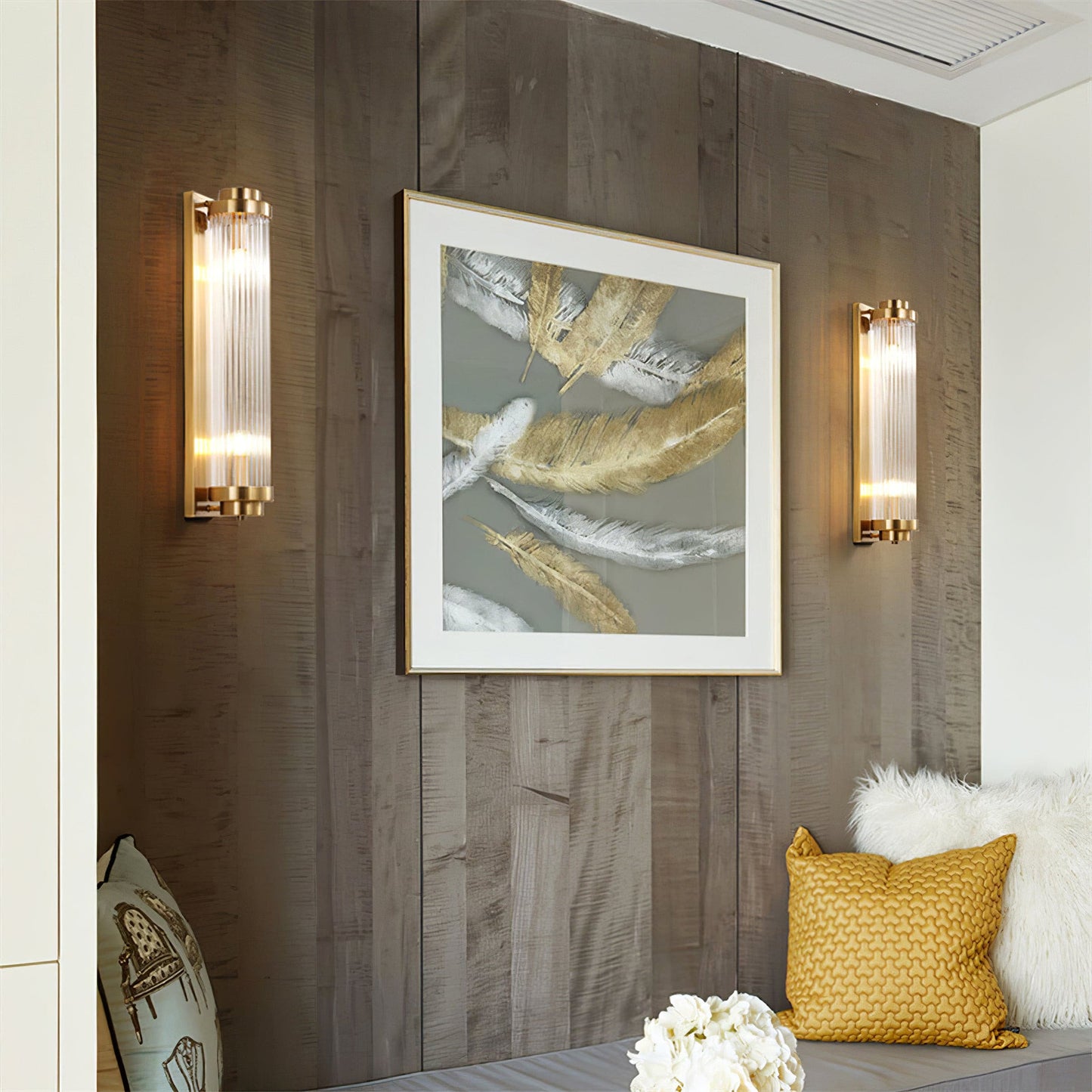 Traditional LED Glass Sconce Light Fixture