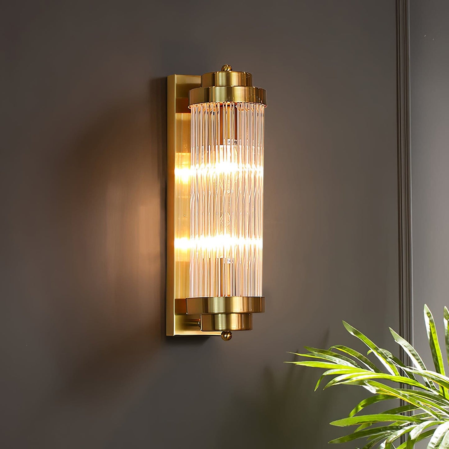 Traditional LED Glass Sconce Light Fixture