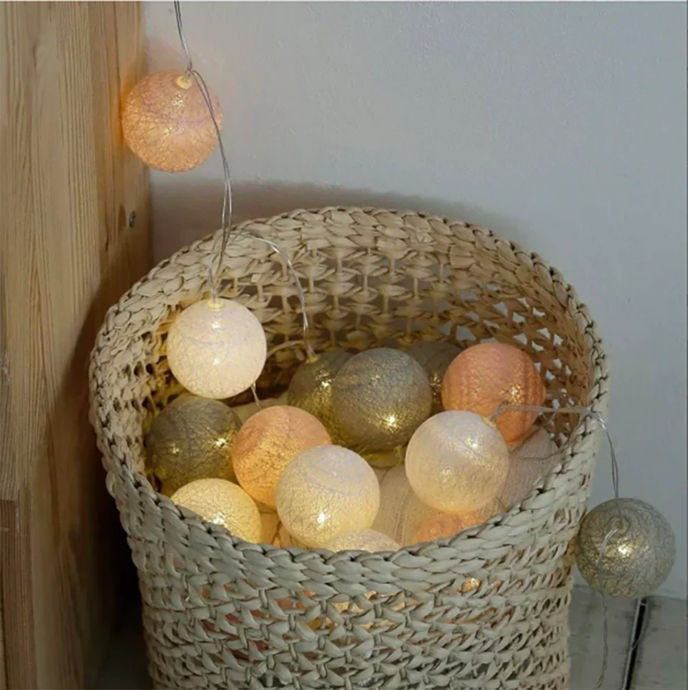 Soft Ivory Fairy Light String Decoration