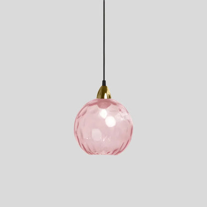 Vibrant Glass Globe Ceiling Light Fixture